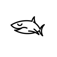 shark logo design that can be used as a symbol