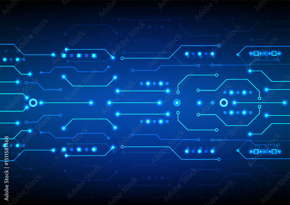 Poster abstract circuit board background. digital network electronic representing ai cyber concept. design 