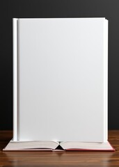 White blank softcover book mockup in front view. book mockup. 