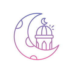 Eid  Icon vector stock illustration