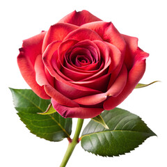 Naklejka premium Rose flower isolated on white background