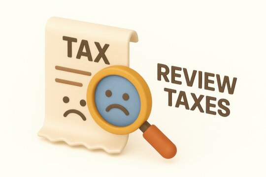 Tax Review Process Office Graphic Design Frustrated Mood Close-Up