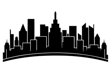 Fototapeta premium city skyline silhouette