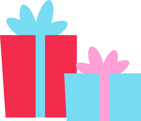 심플 선물상자 일러스트