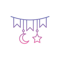 Eid  Icon vector stock illustration