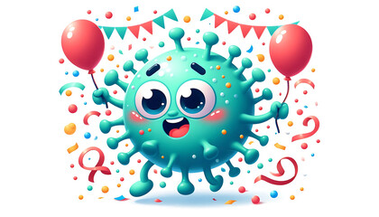 design virus on white background
