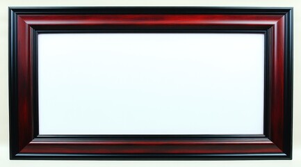 Red-black framed picture display