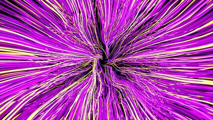 Curve strobe lines. Computer generated 3d render