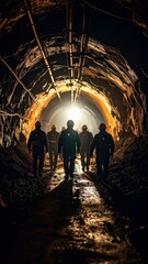 Miners Descend Into Dark Tunnel Echoing with Ghostly Whispers