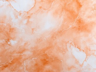 Orange and white marble texture with natural veining, featuring a smooth, abstract pattern suitable for backgrounds or design projects.