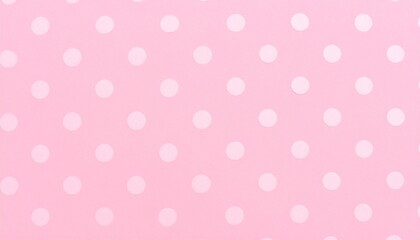 Pink background with evenly spaced white polka dots