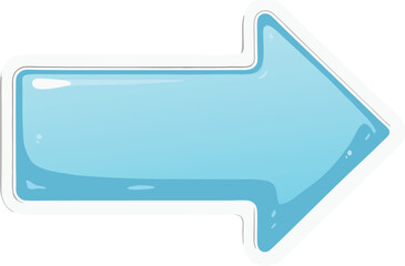 Blue Right Arrow Icon