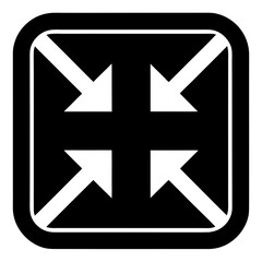 Obraz premium black and white cross