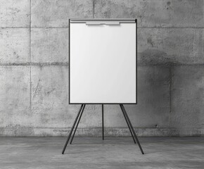 Utilize a blank flipchart to visualize ideas and concepts effectively.