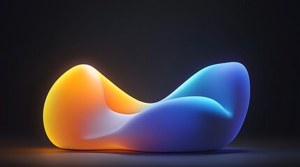 Abstract shape, vibrant colors