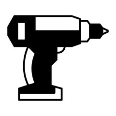 Electric Drill black icon