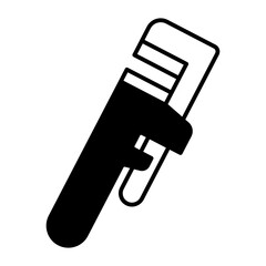 Pipe Wrench black icon