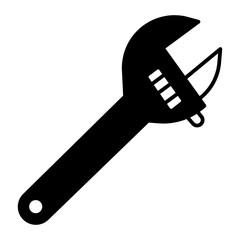 Wrench black icon