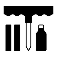 Repair kit black icon