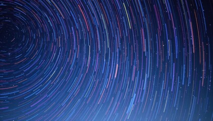 star trails in motion across blue abstract gradient symbolizing unity strength and fourth of july freedom celebration