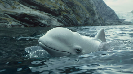 Obraz premium Beluga in nature