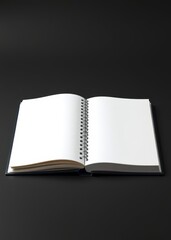 Blank notebook. book mockup. 