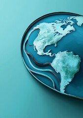Fototapeta premium Explore the beauty of our planet through captivating abstract art.