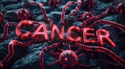Abstract Vein Network with Biological Abnormalities and Disruption..