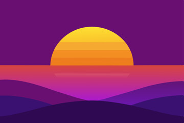 Obraz premium sunrise over the desert