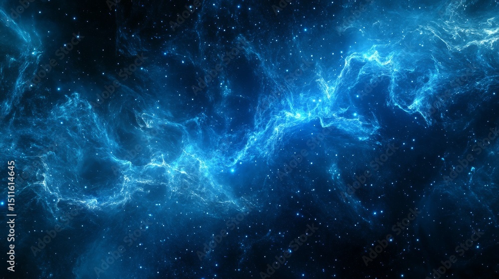 Poster abstract blue futuristic digital background with glowing lines, circuit patterns, and light effects 