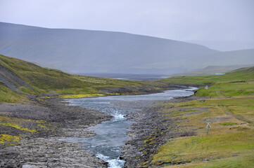 Wild river in Iceland