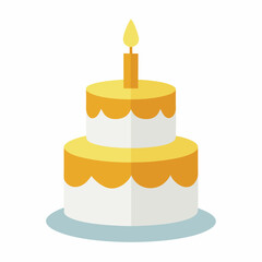 birthday cake vector illustration