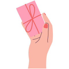 Valentine's Gift. Set of Valentine's day hand drawn decorative elements. Ribbons, bows, garlands, gift boxes, balloons, envelopes, heart shaped frames.