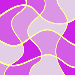 funky groovy background design. Cool abstract colorful patterns. Y2K aesthetic, flat design, 1970 grid, wavy swirl poster bright blue colors. 