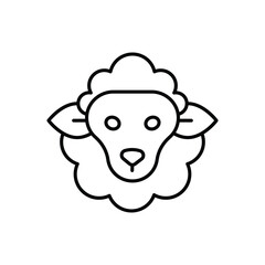 Sheep Icon vector stock illustration