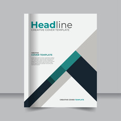 Bold and Bright Business Book Cover Layout, Professional Business Book Cover Layout Editable Template
