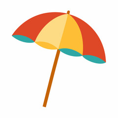 beach umbrella isolated on white background