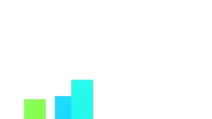 Fototapeta premium business graph on white
