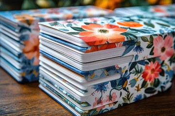Printed Greeting Cards Close-up for Celebrations