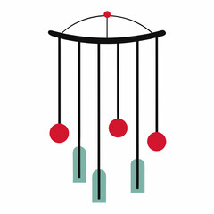3d render of a christmas tree in a glass jar