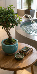 table setting in a garden
