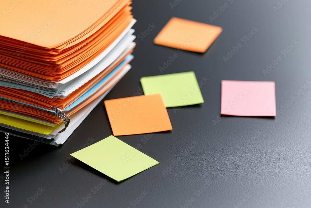 Poster organizing time effectively office calendar with sticky notes workspace top-down view upkoko ping co