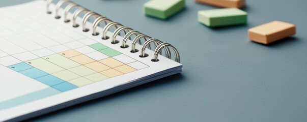 Organize tasks efficiently personal space calendar design home office strategic planning color-coded time management