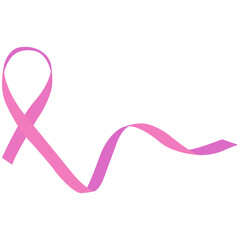 World Cancer Day Ribbon. Pink ribbon breast cancer awareness icon symbol design. Pancreatic Cancer Awareness Symbol Closeup. Cancer Ribbon Template. World Pancreatic Cancer Day Concept.