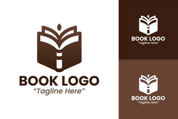 Innovative Book Logos for Online Bookstores and Educational Brands