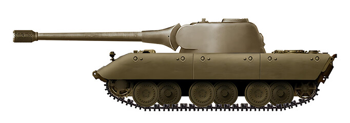 E-82 Ausf.E 15cm (Alternative E-series superheavy tank, with Lowe turret and 15cm gun) © Tikros