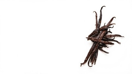 Obraz premium Aromatic Vanilla Sticks Isolated on White