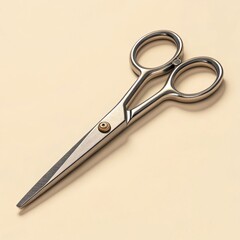 Metal scissors placed on a light background representing tools for crafting and precision cutting
