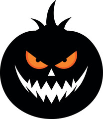 Fototapeta premium Halloween pumpkin isolated on white background 