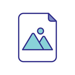 Image File icon vector 